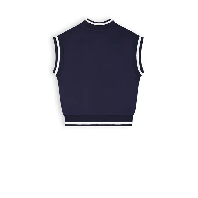 Nobell NOBELL Q312-3306-110 SLEEVELESS JACKET NAVY BLAZER