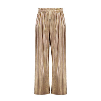 Like Flo LIKE FLO F402-5635-810 METTALIC PLISSE PANTS GOLD