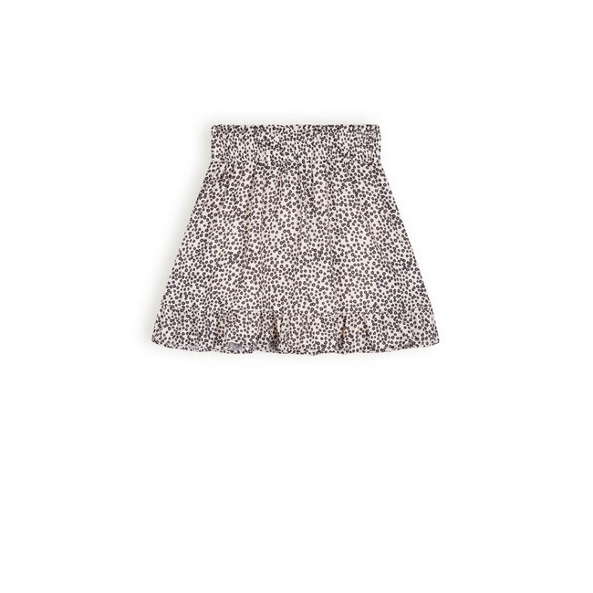 Nobell NOBELL Q403-3705-020 NINEZ FLOWER SHORT SKIRT PEARLED IVORY