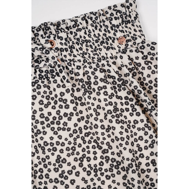 Nobell NOBELL Q403-3705-020 NINEZ FLOWER SHORT SKIRT PEARLED IVORY