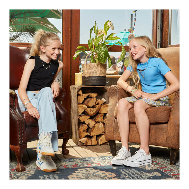 Indian Blue Jeans INDIAN BLUE JEANS IBGS24-3152-559 T-SHIRT RIVER BLUE