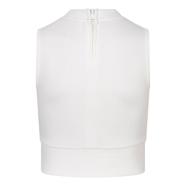 Indian Blue Jeans INDIAN BLUE JEANS IBGS24-3182-701 CROPPED SINGLET WHITE