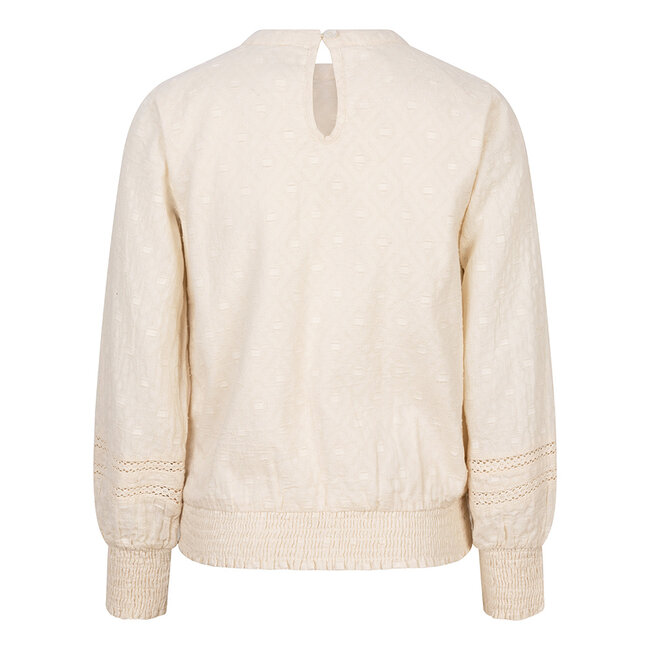 Indian Blue Jeans INDIAN BLUE JEANS IBGS24-5130-910 LACE SMOCK LONGSLEEVE