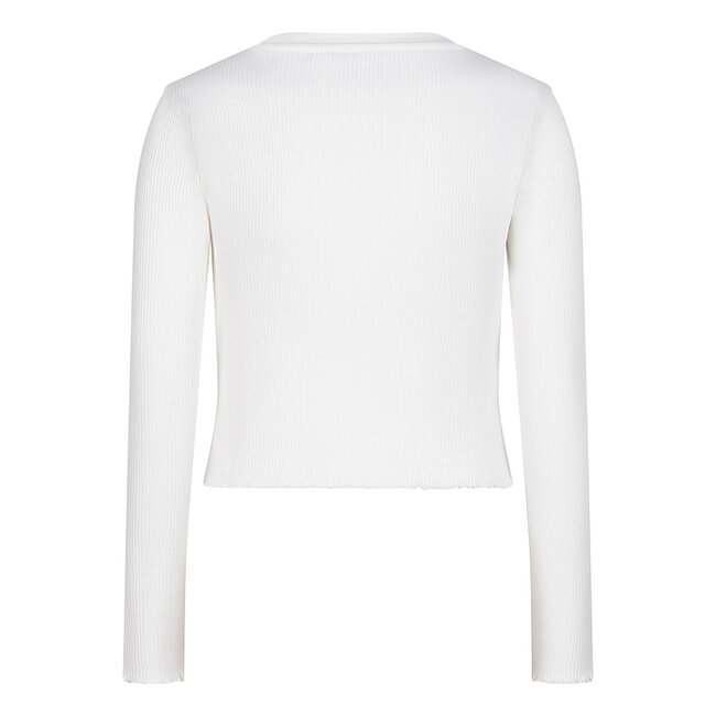 Indian Blue Jeans INDIAN BLUE JEANS IBGS24-3051-901 SHIRT CROPPED RIB