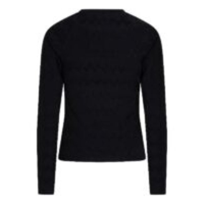 Indian Blue Jeans INDIAN BLUE JEANS 970044 IBGW24-3001-1999 LONGSLEEVE RAGLAN ZWART