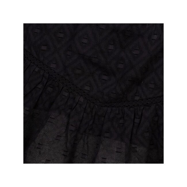 Indian Blue Jeans INDIAN BLUE JEANS IBGW24-6125-1999 LACE RUFFLE SKIRT BLACK