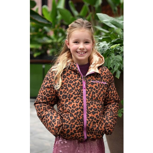B.nosy B.NOSY Y408-5210-564 JACKY REVERSIBLE JACKET LEOPARD