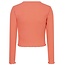 Indian Blue Jeans INDIAN BLUE JEANS 970043 IBGW24-3000 LONGSLEEVE CROPPED RIB BRIGHT SALMON