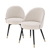 Dining Chair Cooper - Set of 2 - Bouclé Cream