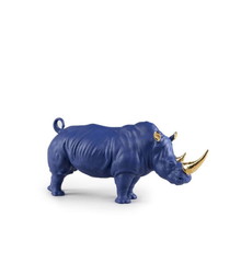 Lladró Rhino Sculpture. Limited Edition