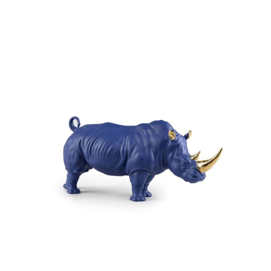 Lladró Rhino Sculpture. Limited Edition