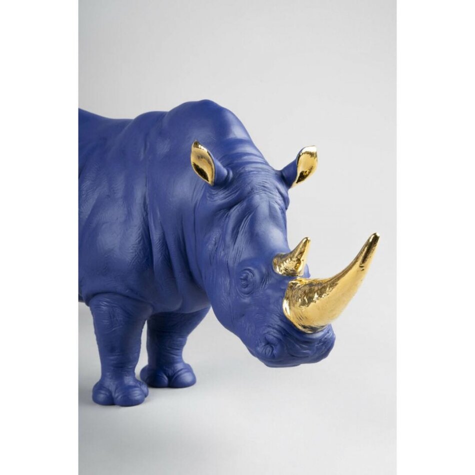 Lladró Rhino Sculpture. Limited Edition