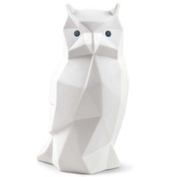 Owl Figurine. White