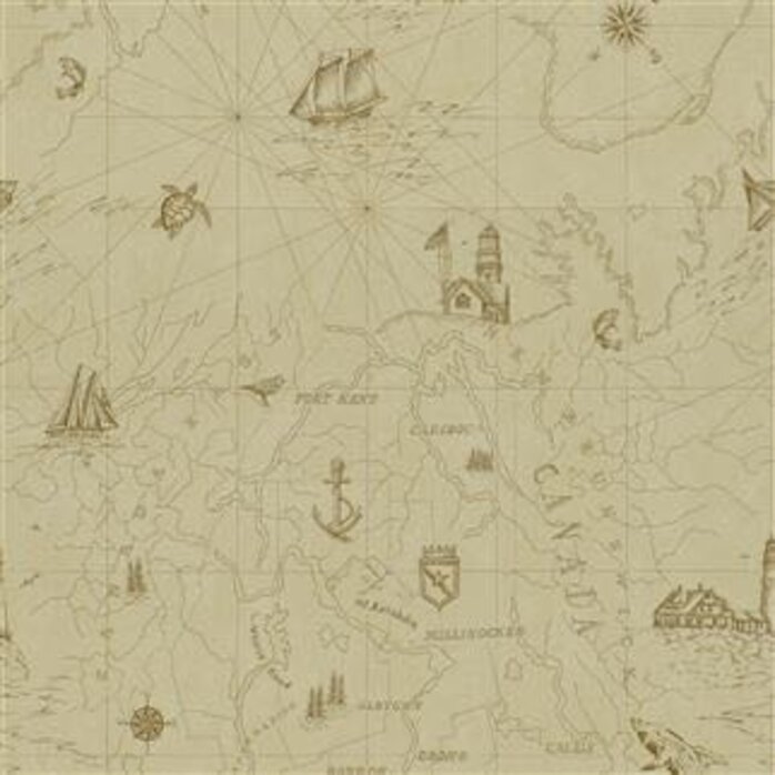 Ralph Lauren Home Searsport Map Parchment