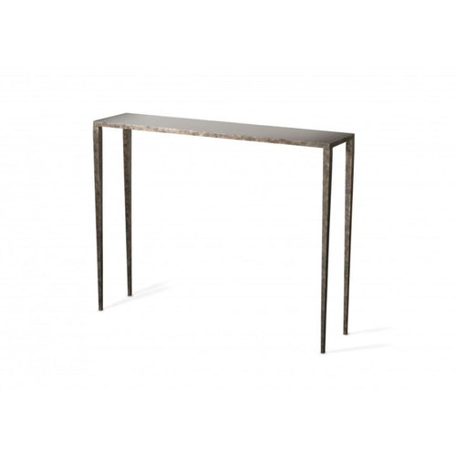 Porta Romana Small Salvatore Console Table Burnt Silver