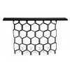 Honeycomb Console Table Decayed Silver