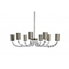 Oval Lartigue Chandelier Nickel