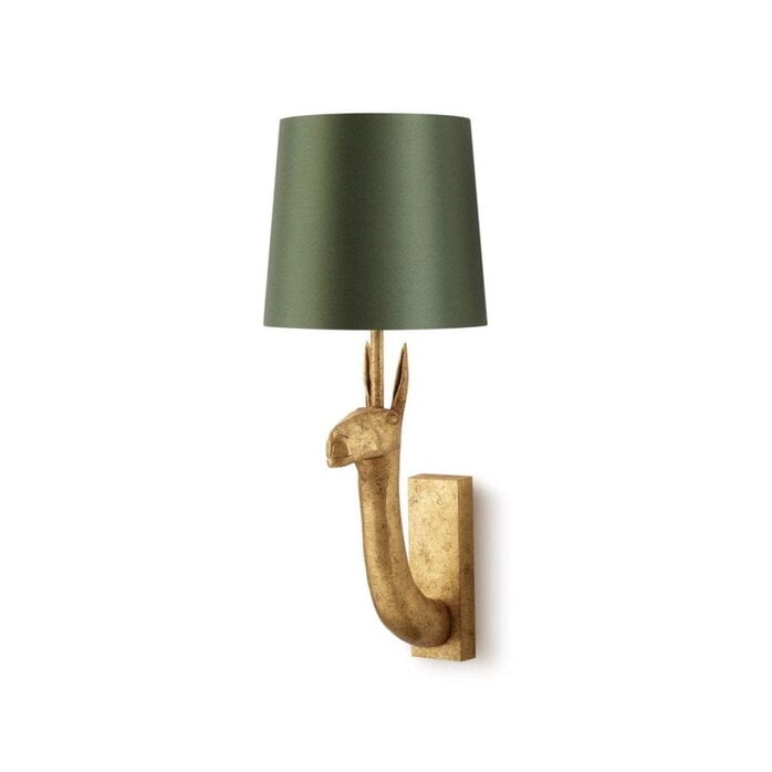 Porta Romana Llama Wall Light - Decayed Gold