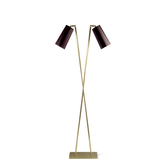 Porta Romana Motu Floor Lamp Brass