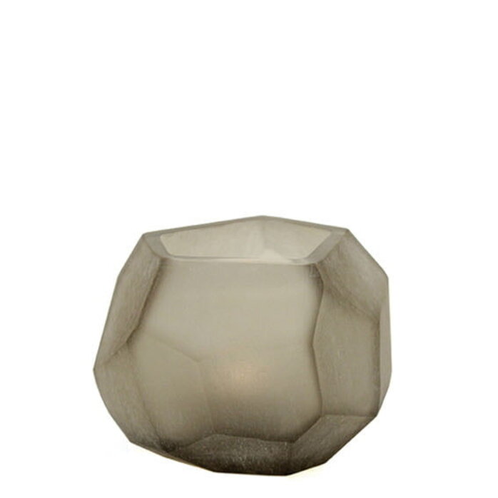 Guaxs Cubistic Tealight - Smoke Grey (Zandkleurig)