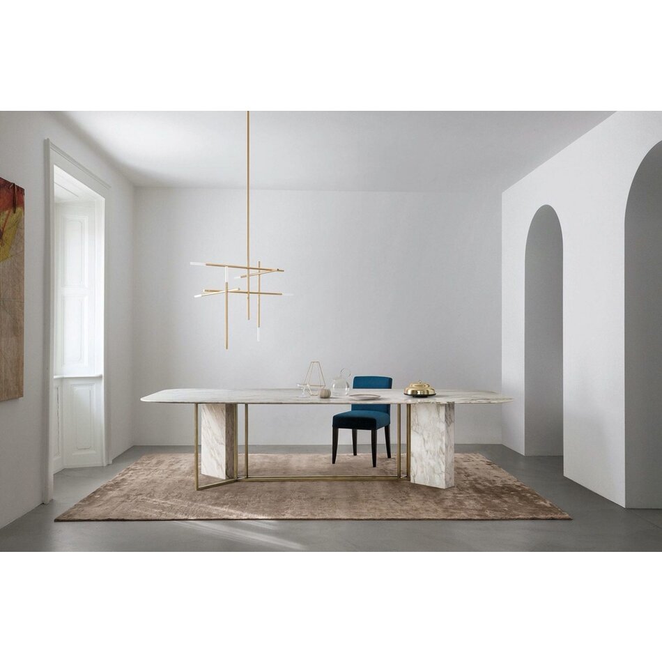 Meridiani Dining Table Plinto Bisquit