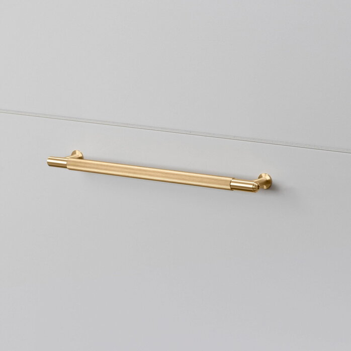 Buster and Punch Furniture Pullbar in Gold Brass with Linear Pattern