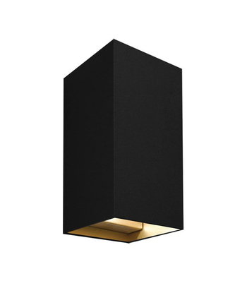 Maretti Lighting Inlet Wall Up/Down - Black, inside gold
