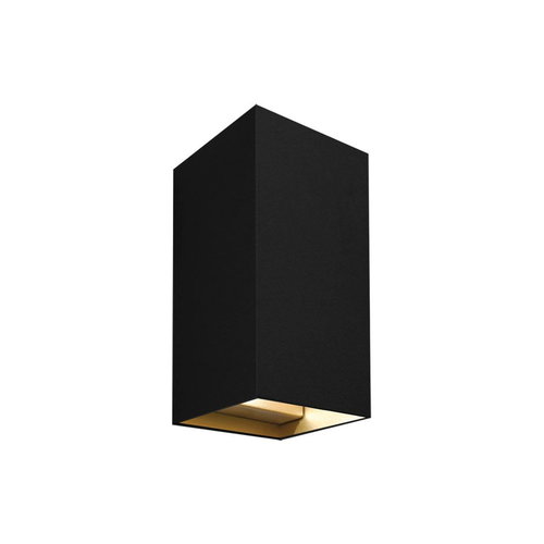 Maretti Lighting Inlet Wall Up/Down - Black, inside gold