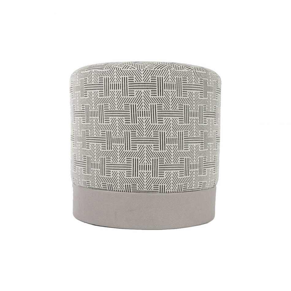 Hermès Fabrics Panama Pouf - Grey