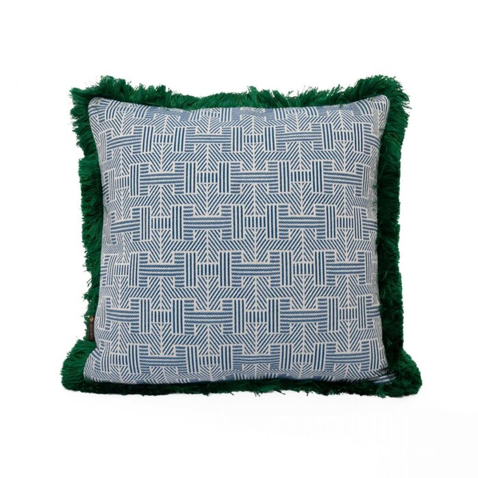 Hermès Fabrics Panama Blue single - Green Raffle - 45CMx45CM Hermès Fabrics Panama Blue single - Green Raffle - 45CMx45CM