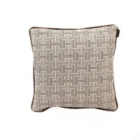 Panama Brown single - Brown Velvet Piping - 45CMx45CM