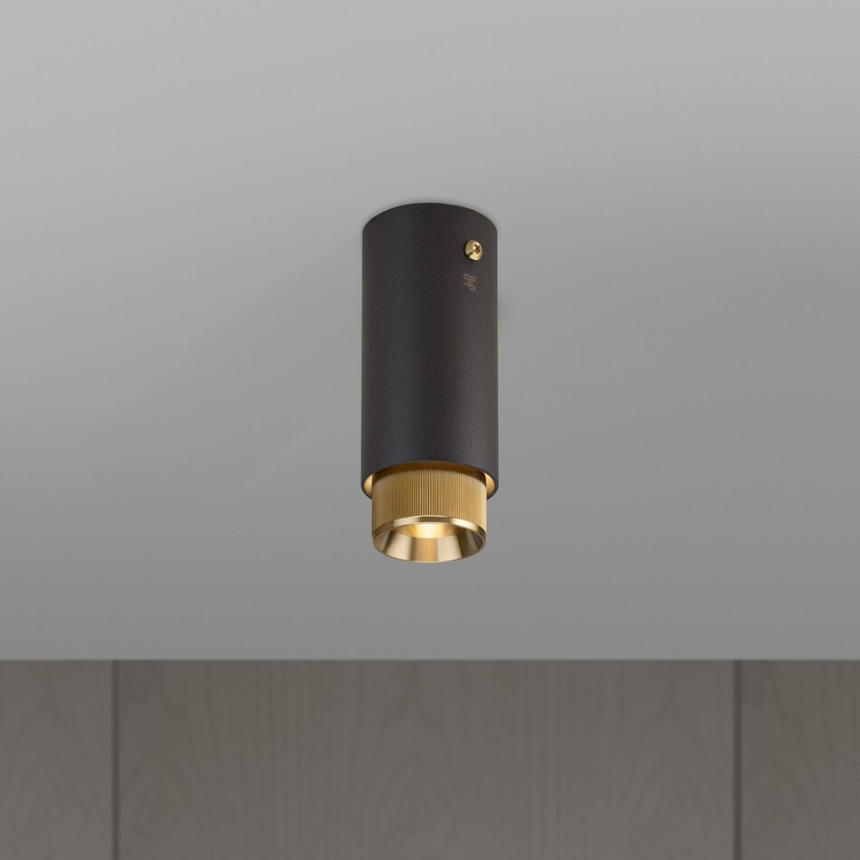 Buster and Punch Opbouwspot Exhaust Surface Graphite Brass