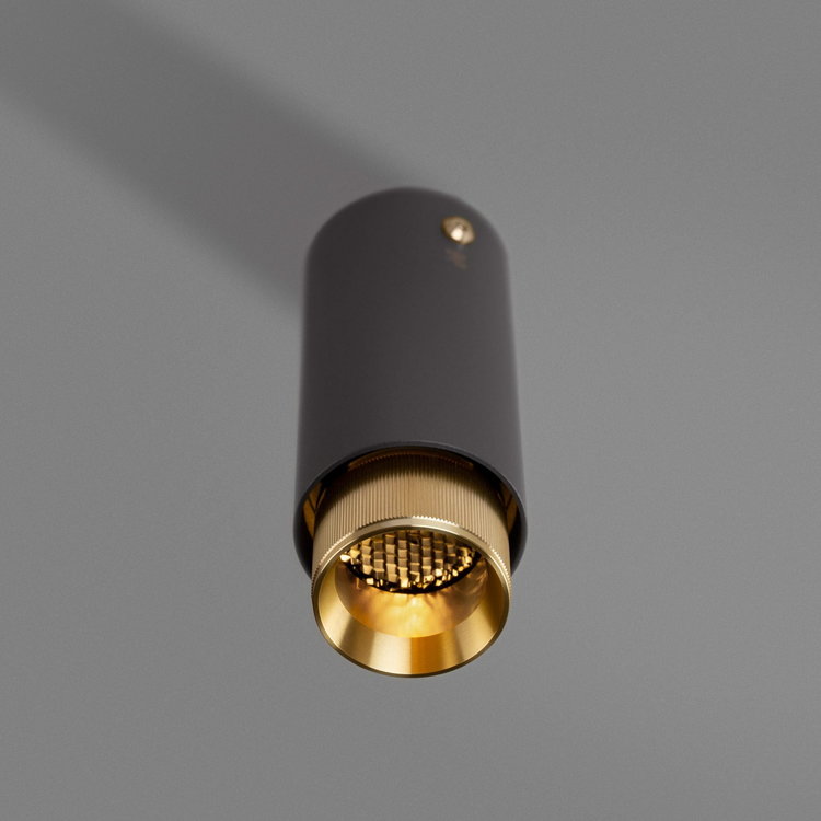 Buster and Punch Opbouwspot Exhaust Surface Graphite Brass