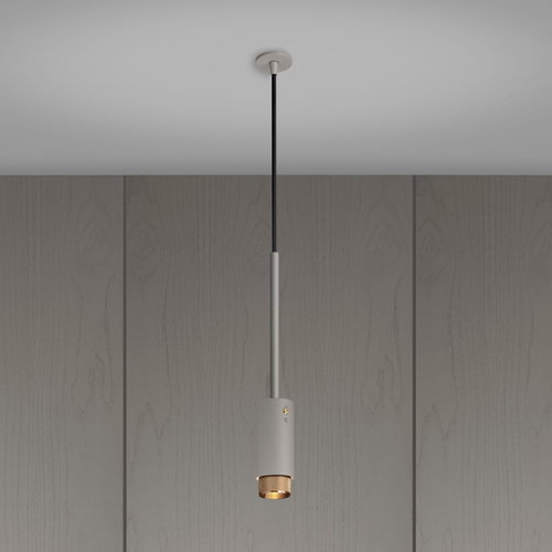 Buster and Punch Exhaust Pendant Stone Brass