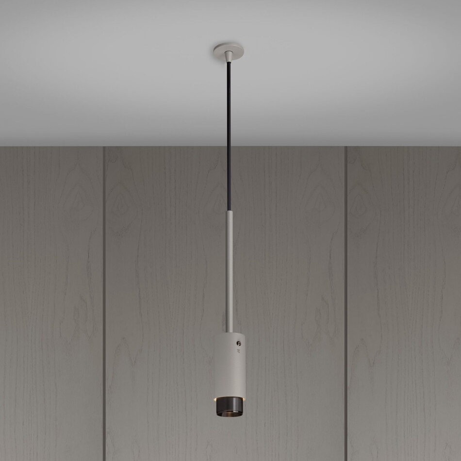 Buster and Punch Exhaust Pendant Stone Gun Metal