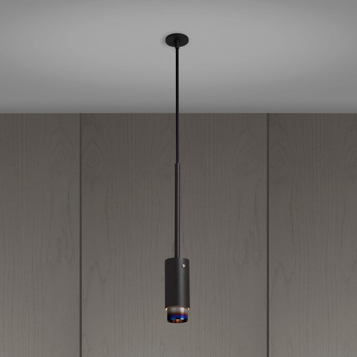 Buster and Punch Exhaust Pendant Graphite Burnt Steel