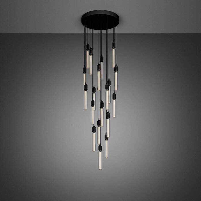 Buster and Punch Led Heavy Metal Chandelier Cascade