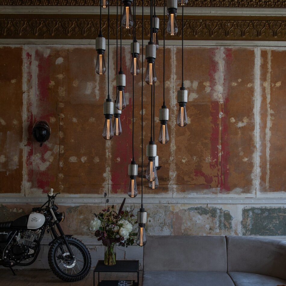 Buster and Punch Led Heavy Metal Chandelier Cascade Buster and Punch Led Heavy Metal Chandelier Cascade