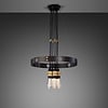 Hero Light Graphite Chandelier Brass