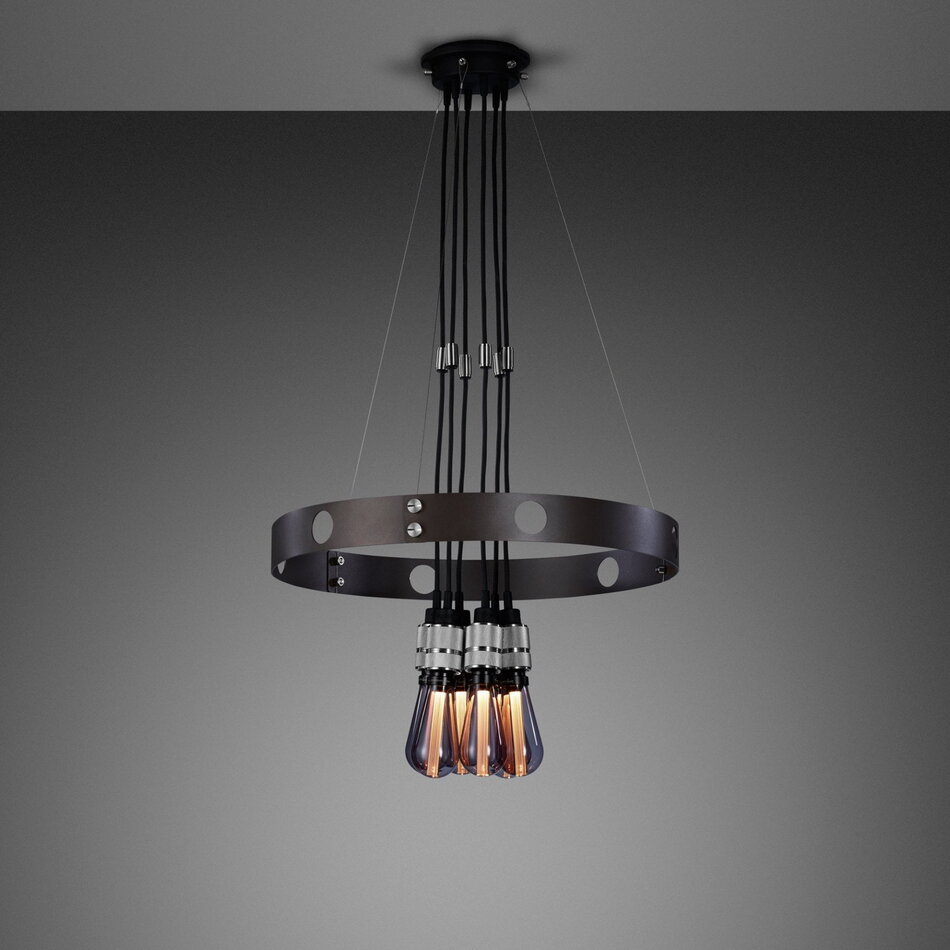 Buster and Punch Hero Light Graphite Chandelier Steel
