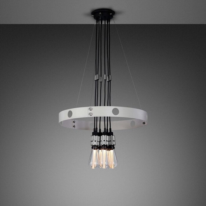 Buster and Punch Hero Light Stone Chandelier Steel