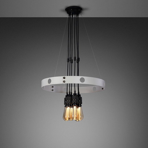 Buster and Punch Hero Light Stone Chandelier Smoked Bronze