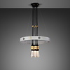 Hero Light Stone Chandelier Brass