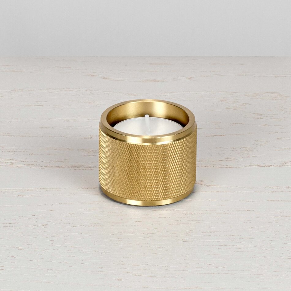 Buster and Punch Tealight Candle Holder Brass