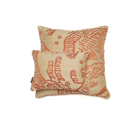 Proluca Design Tiger Silk Cushion Orange