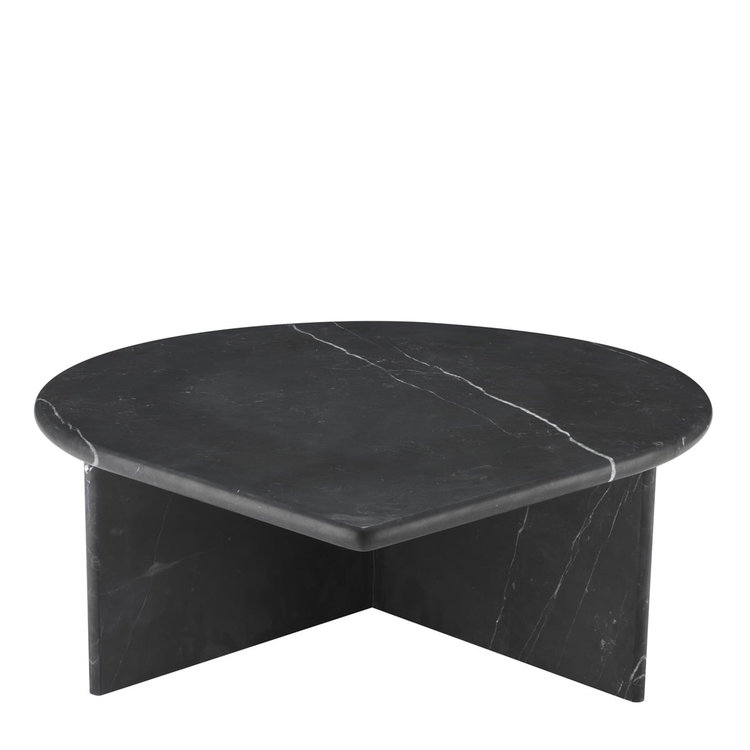 Eichholtz Coffee Table Naples honed black marble set of 3