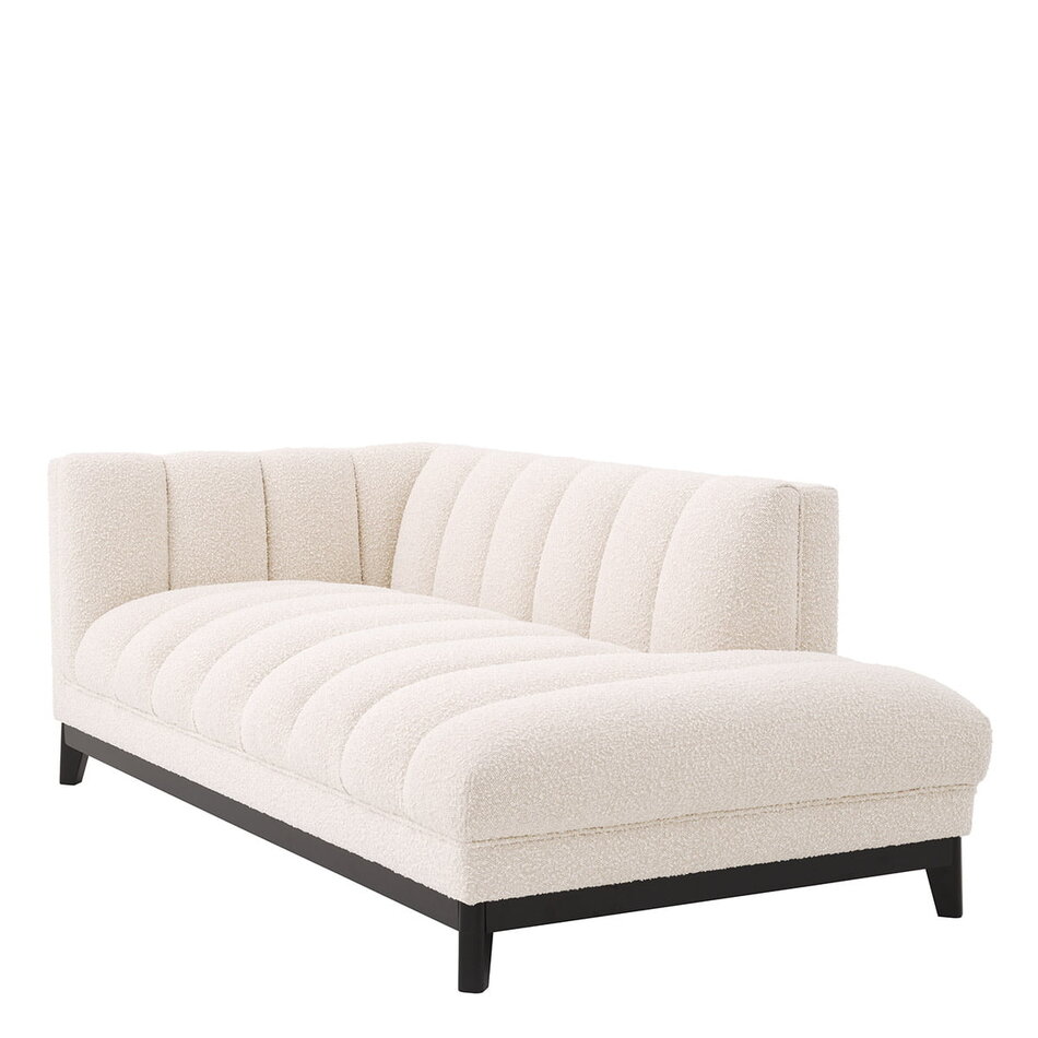 Eichholtz Lounge Sofa Ditmar left bouclé cream