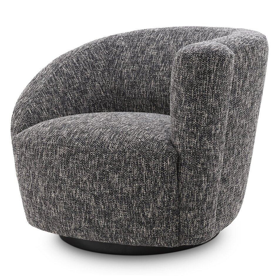 Eichholtz Swivel Chair Colin right cambon black