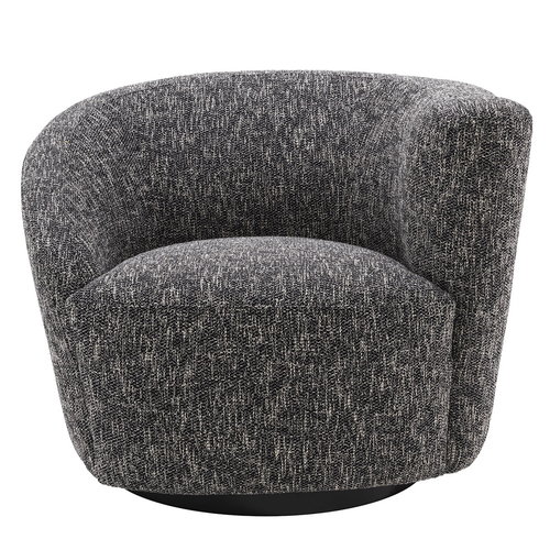 Eichholtz Swivel Chair Colin right cambon black