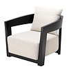 Chair Rubautelli black finish loki natural